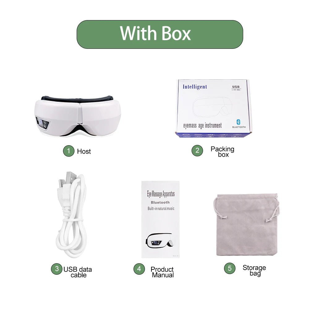 6D Smart Bluetooth Music Eye Massager