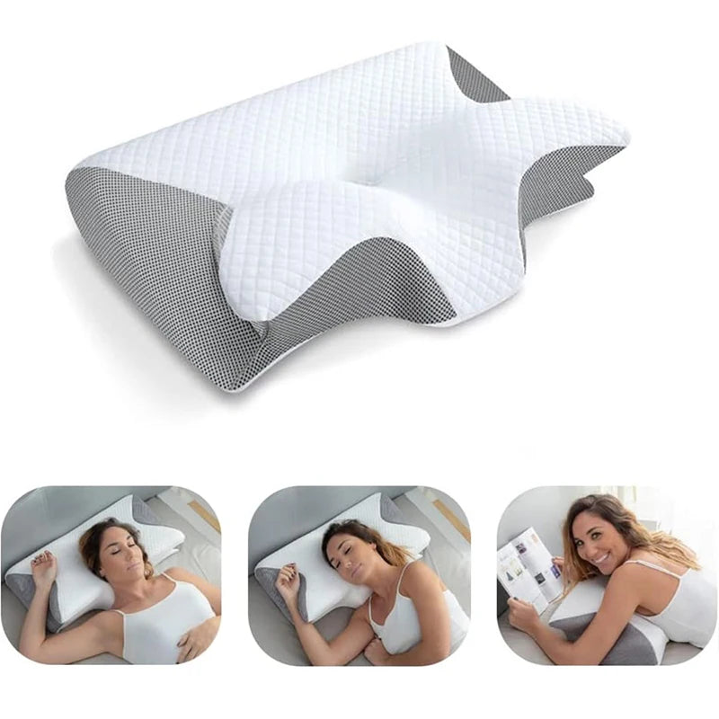 2-in-1 Ergonomic Memory Foam Cervical Pillow