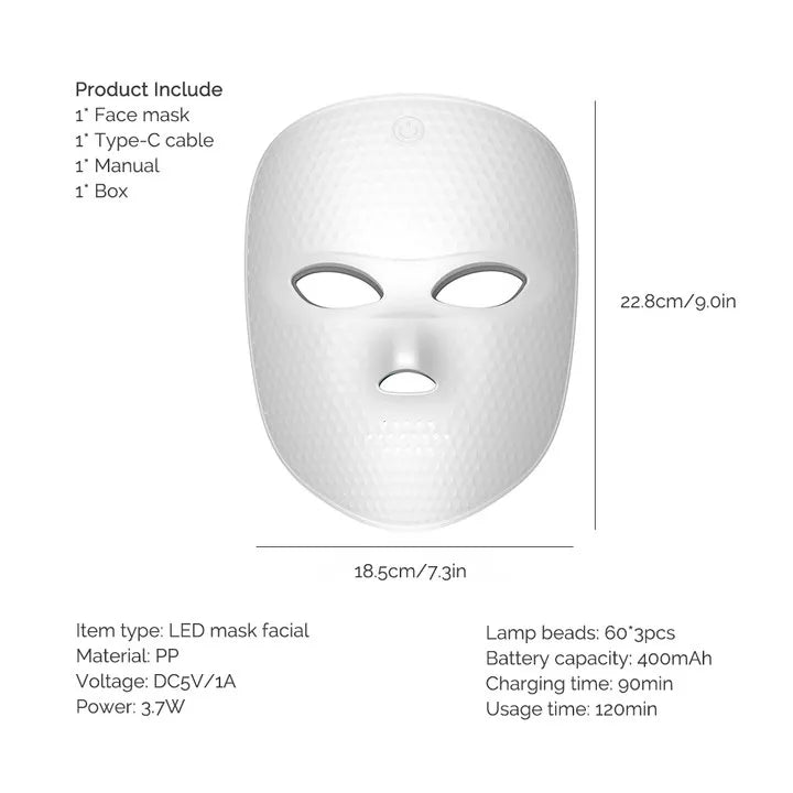 Red Light Therapy for Anti-Aging Facial Mask